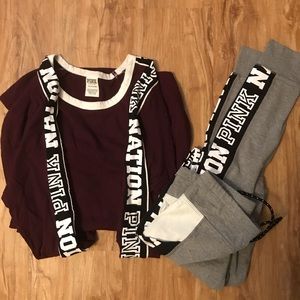 Sweatpants and shirt set